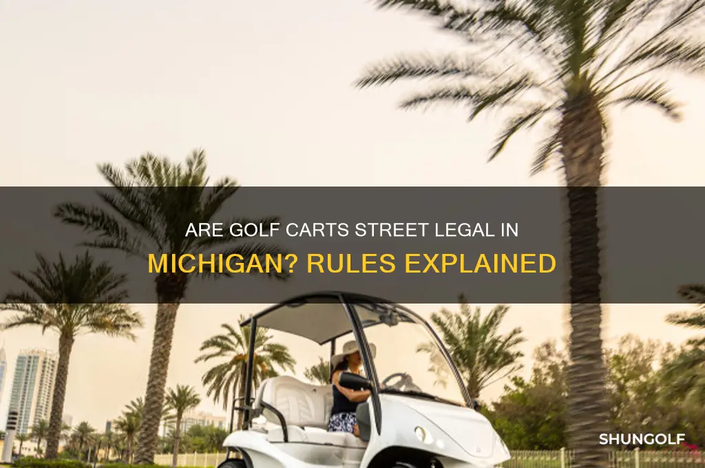 can golf carts be street legal in michigan