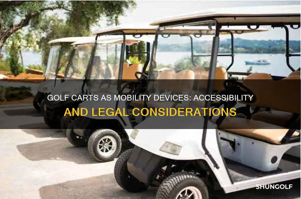 can golf carts be used as mobility devices