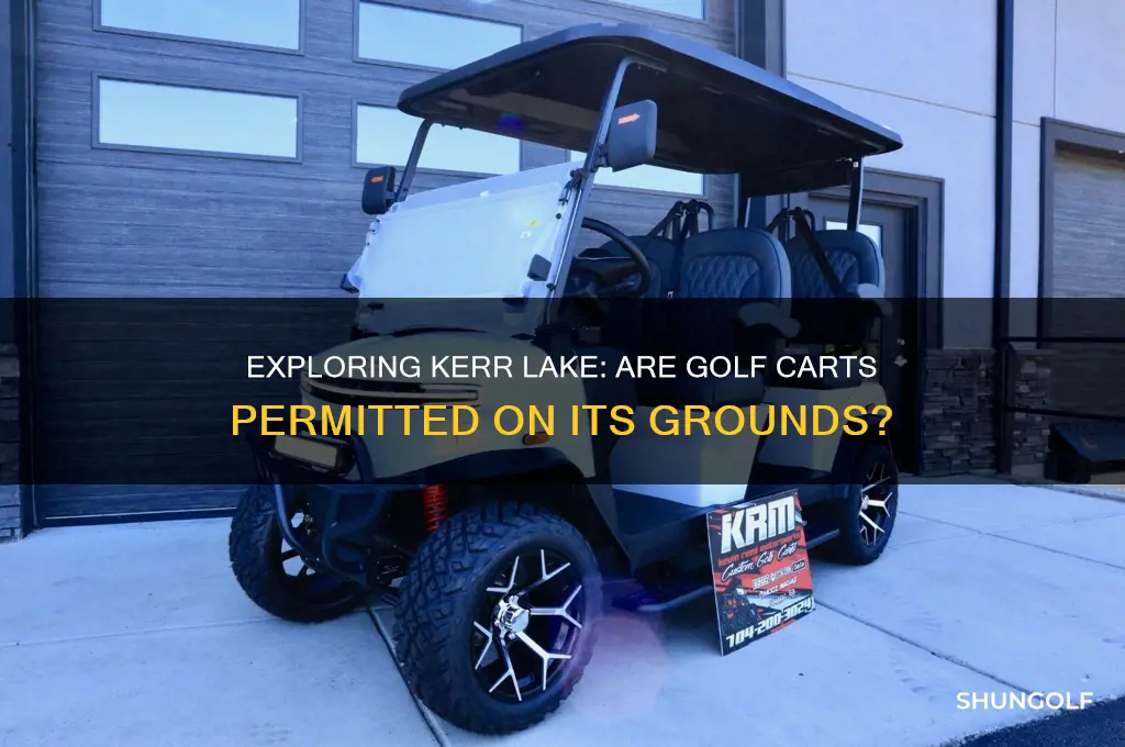 can golf carts be used at kerr lake