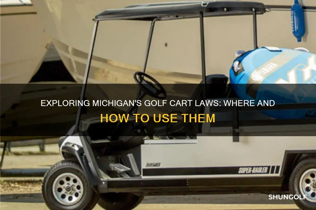 can golf carts be used in michigan