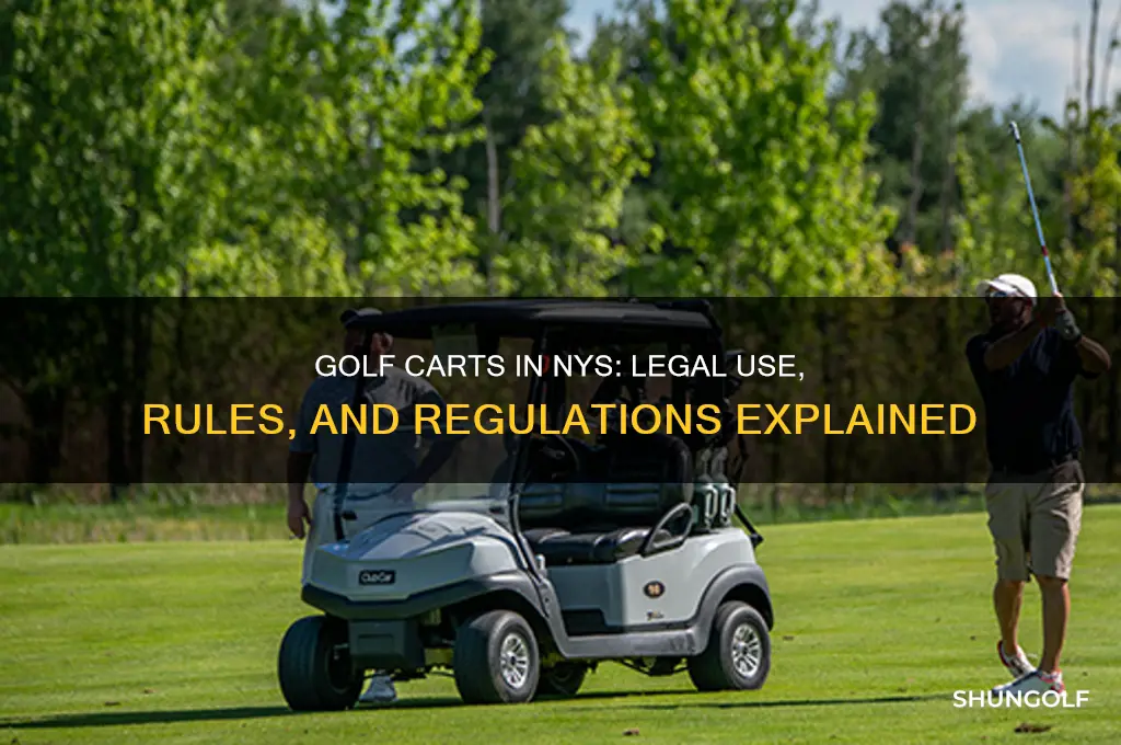 can golf carts be used in nys