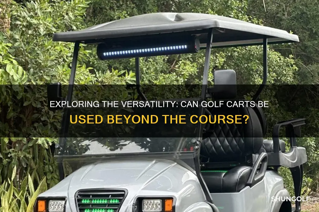 can golf carts be used