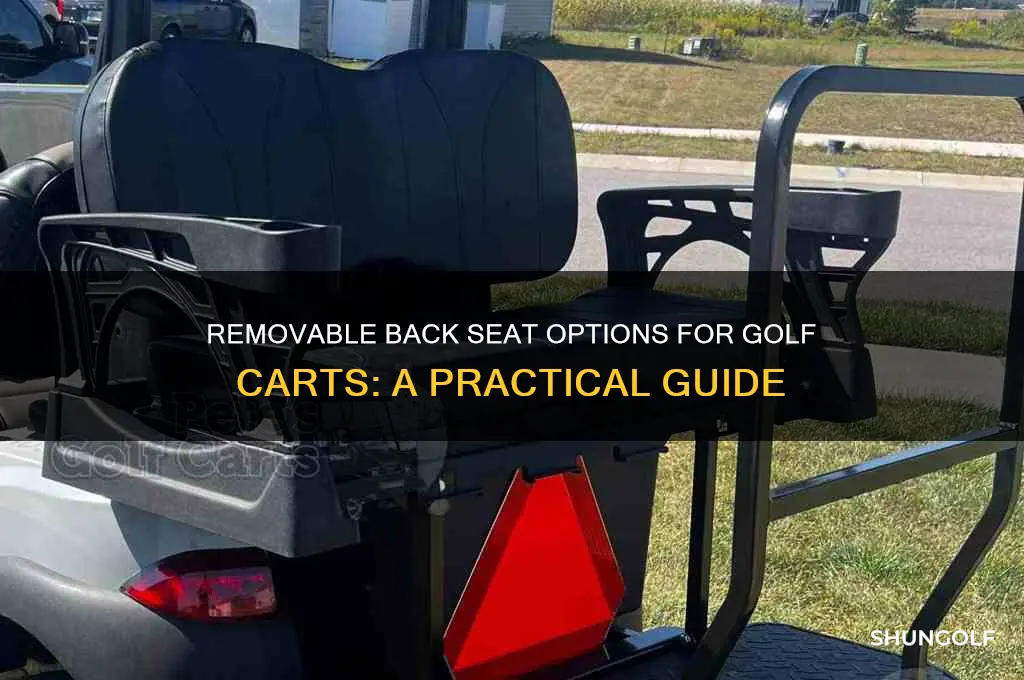 can golf carts have a removable back seat