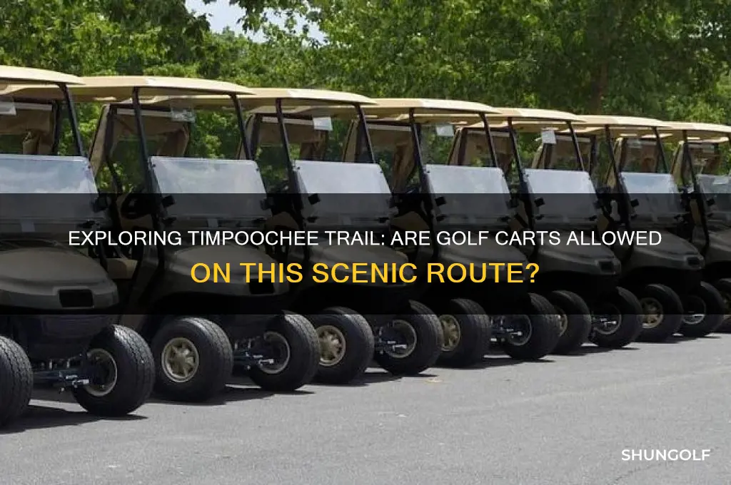 can golf carts use the timpoochee trail
