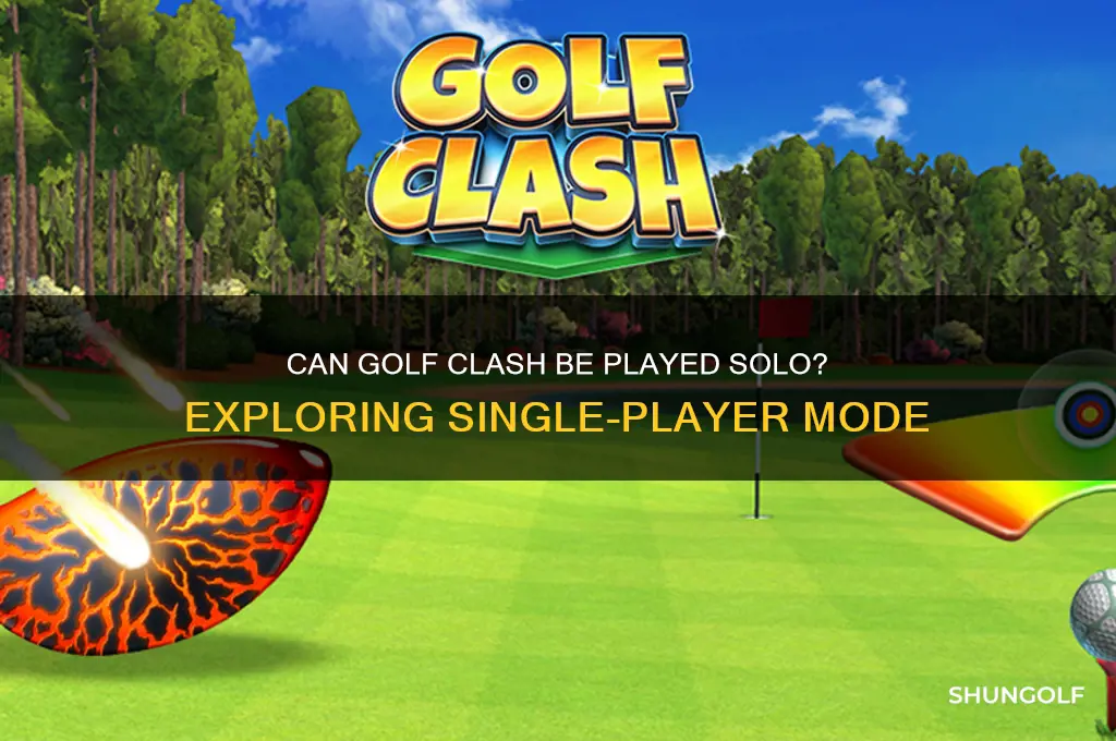 can golf clash be played in single player