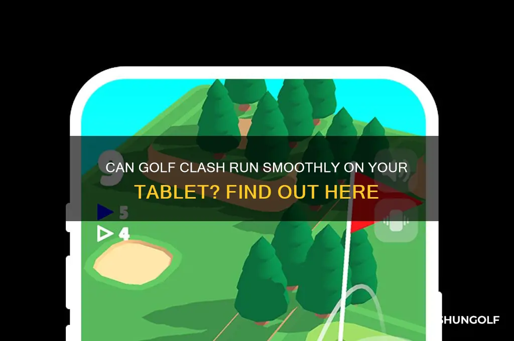 can golf clash be played on a tablet