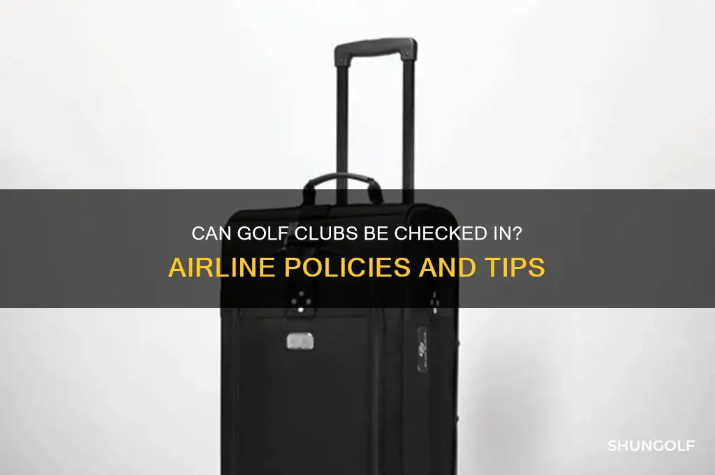 can golf club be checked in