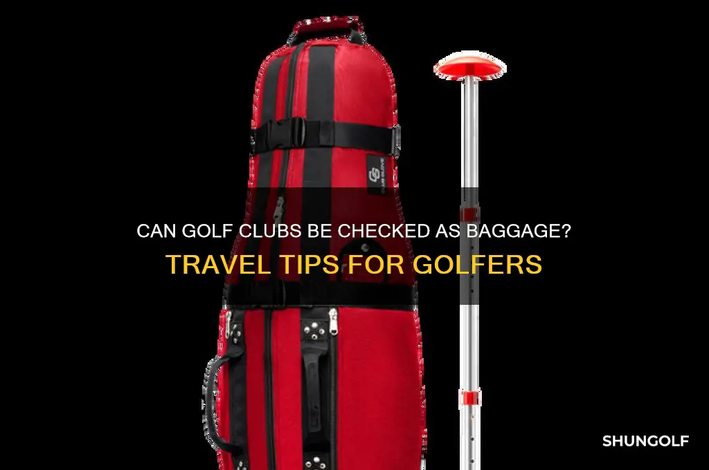 can golf clubs be checked baggage