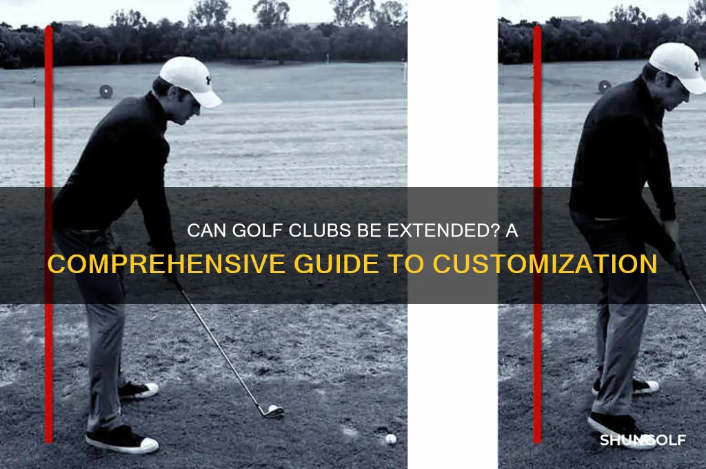 can golf clubs be extended