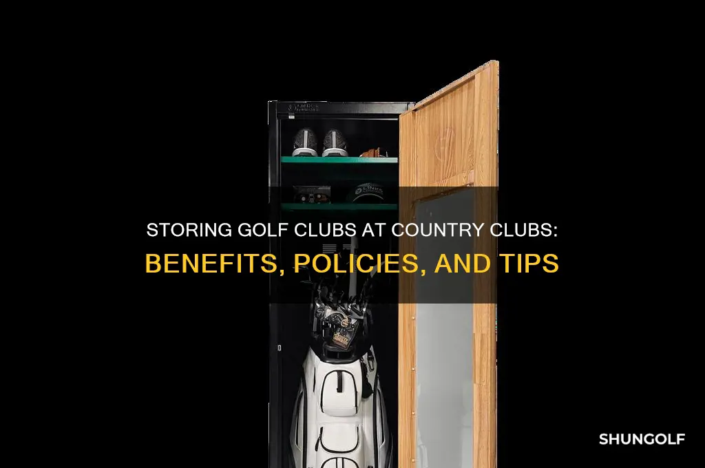 can golf clubs be kept at a country club