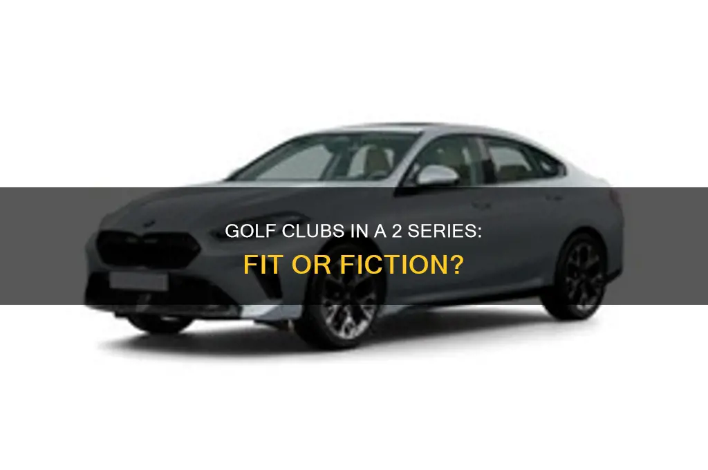 can golf clubs fit in 2 series