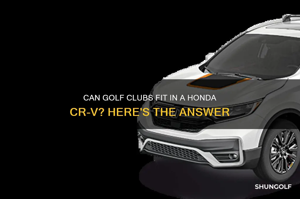 can golf clubs fit in a honda crv