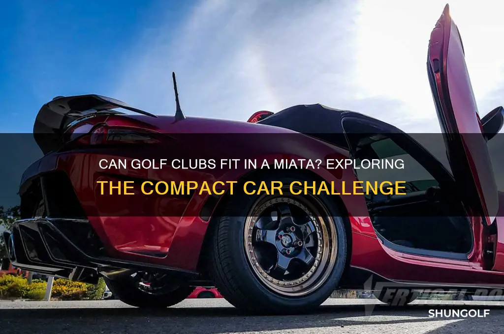 can golf clubs fit in a miata