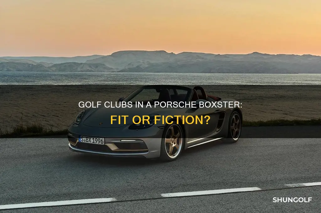 can golf clubs fit in a porsche boxster