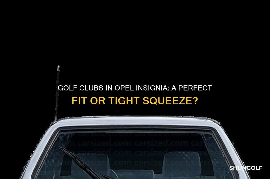 can golf clubs fit in an opel insignia