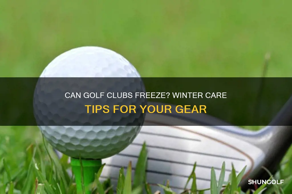 can golf clubs freeze