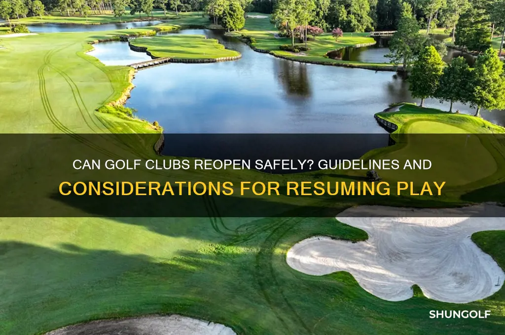can golf clubs reopen