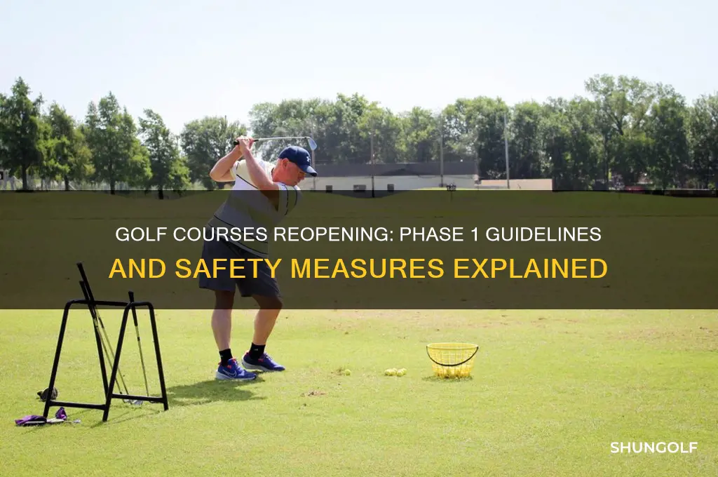 can golf courses open in phase 1