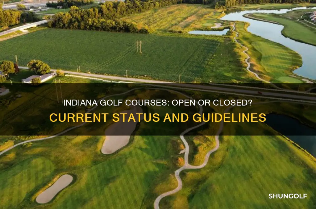 can golf courses remain open in indiana