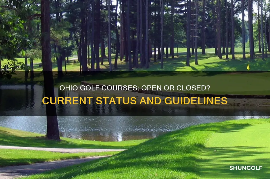 can golf courses remain open in ohio