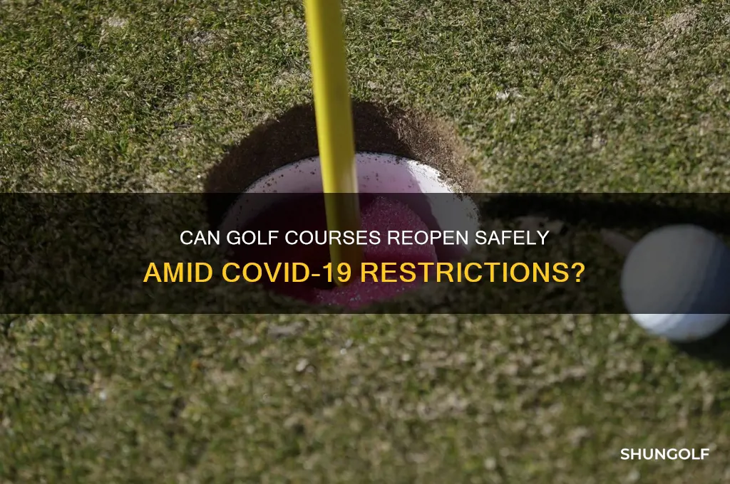 can golf courses reopen