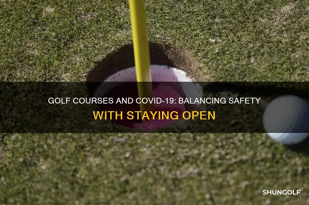 can golf courses stay open during coronavirus