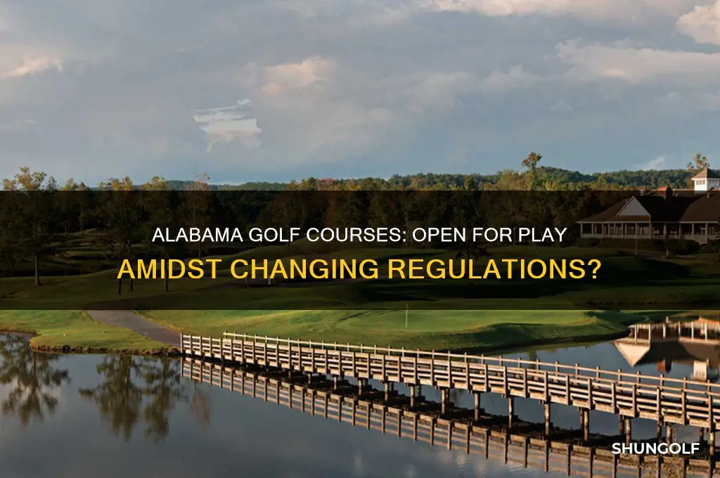 can golf courses stay open in alabama