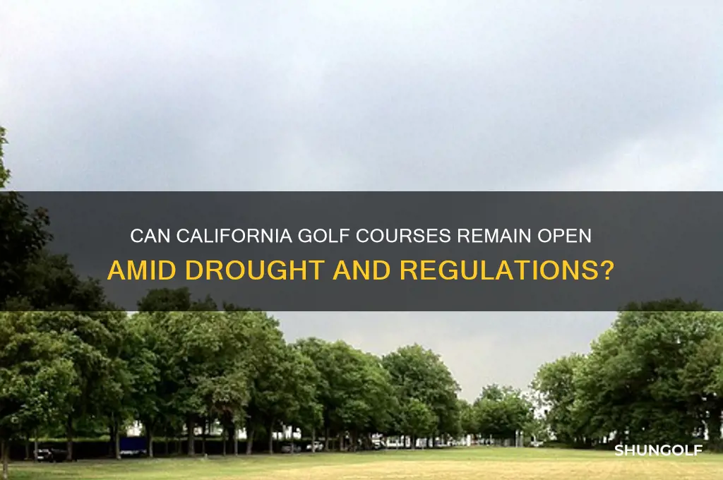 can golf courses stay open in california