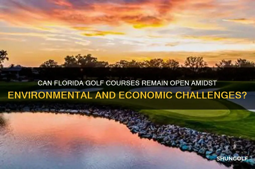 can golf courses stay open in fl