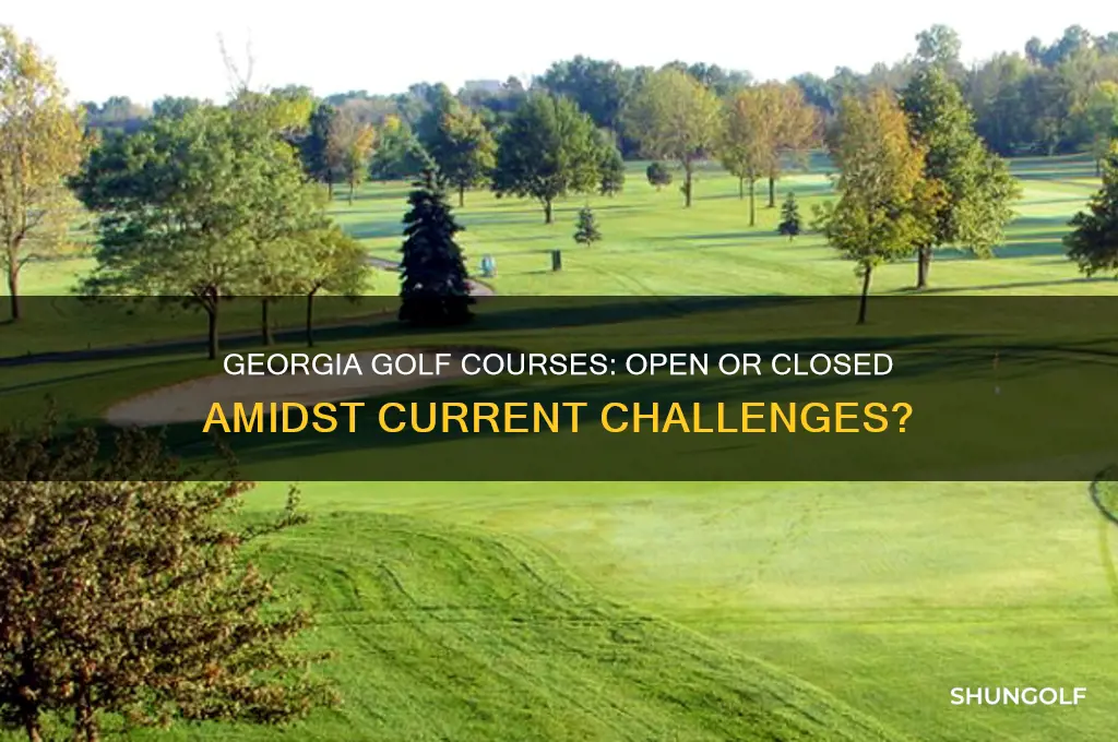 can golf courses stay open in georgia