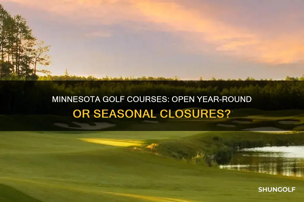 can golf courses stay open in minnesota