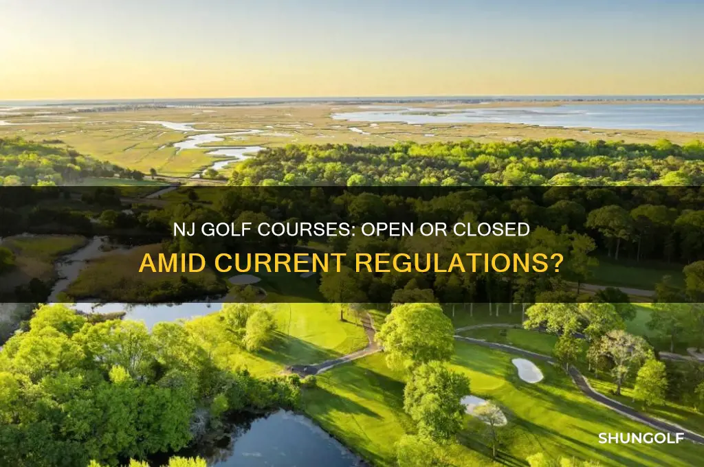 can golf courses stay open in nj