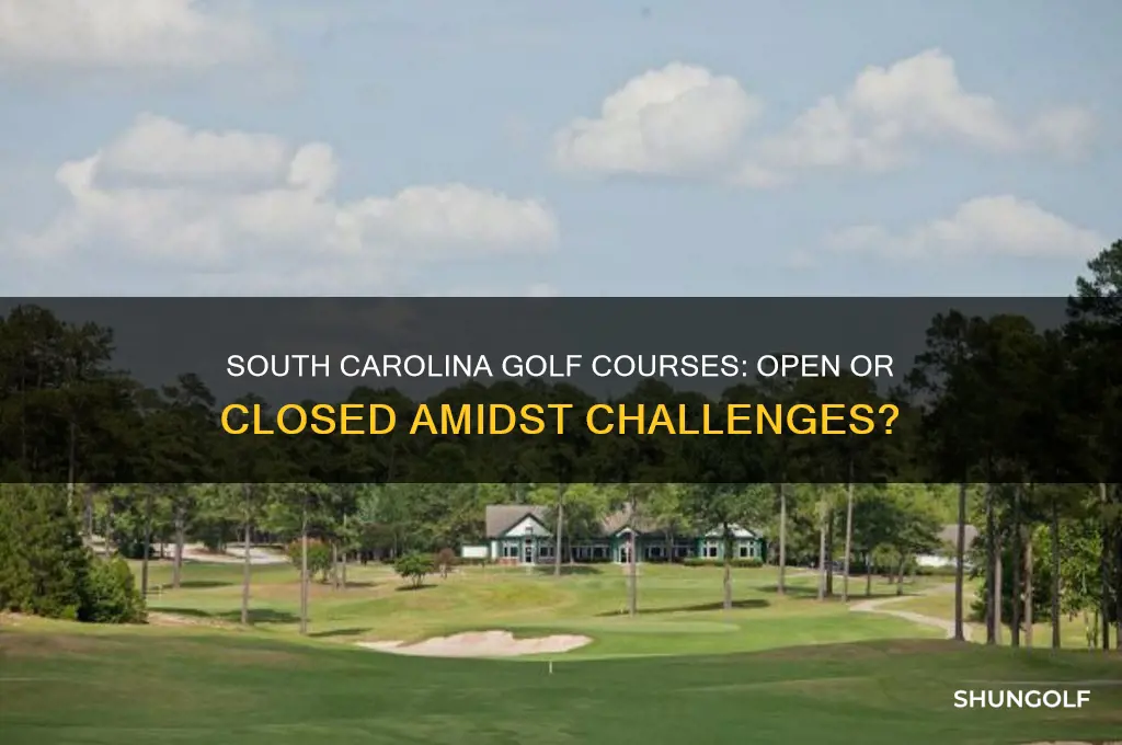 can golf courses stay open in south carolina