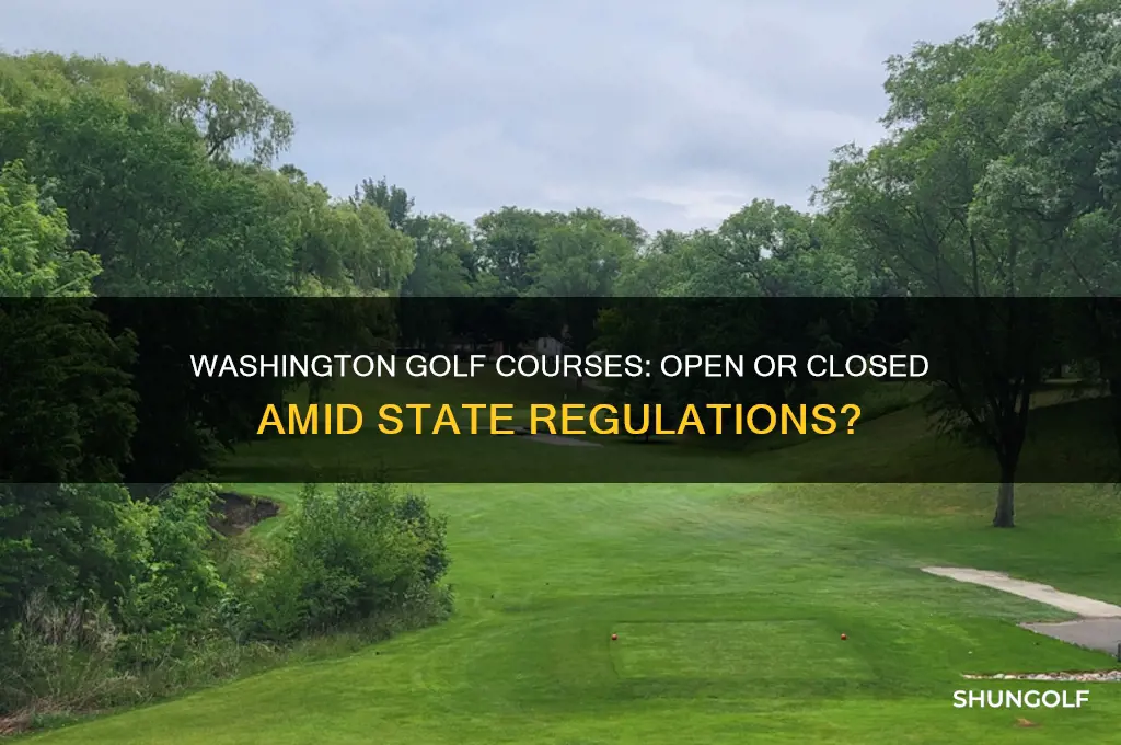 can golf courses stay open in washington state