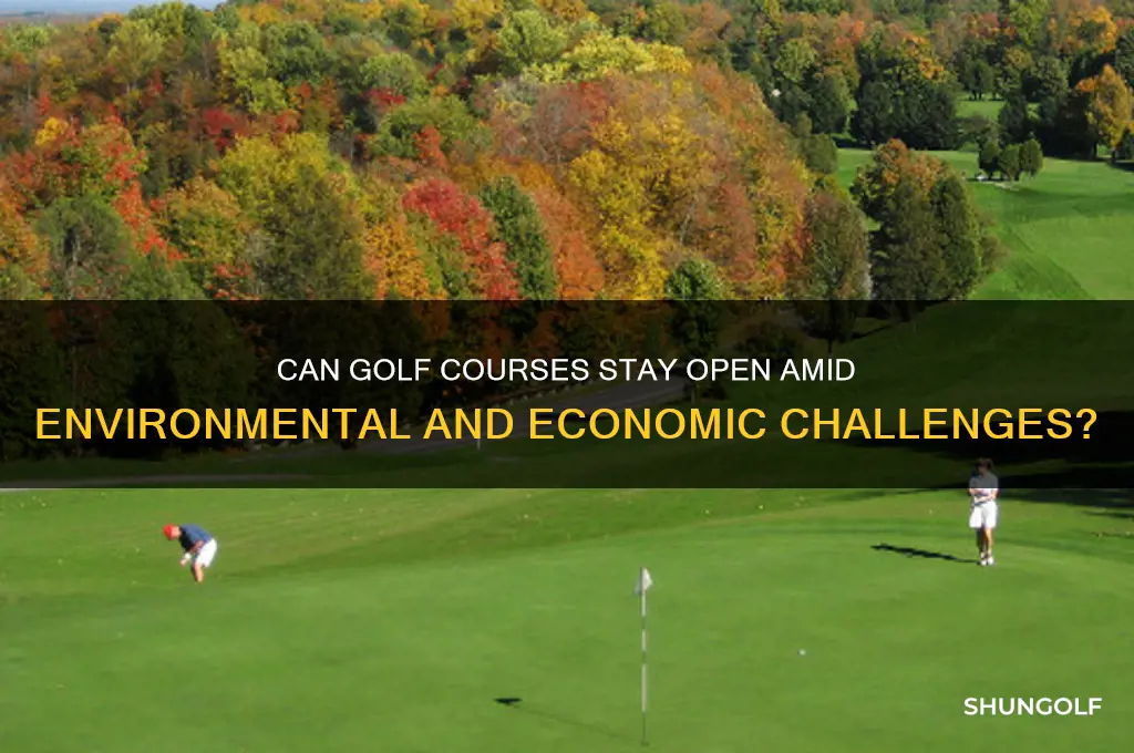 can golf courses stay open