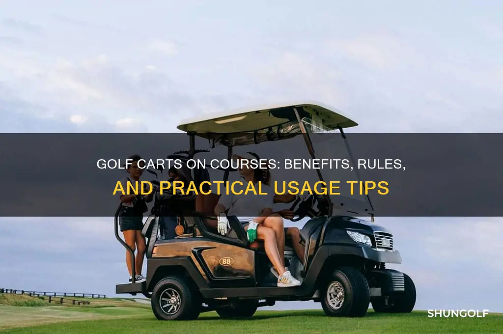 can golf courses use carts