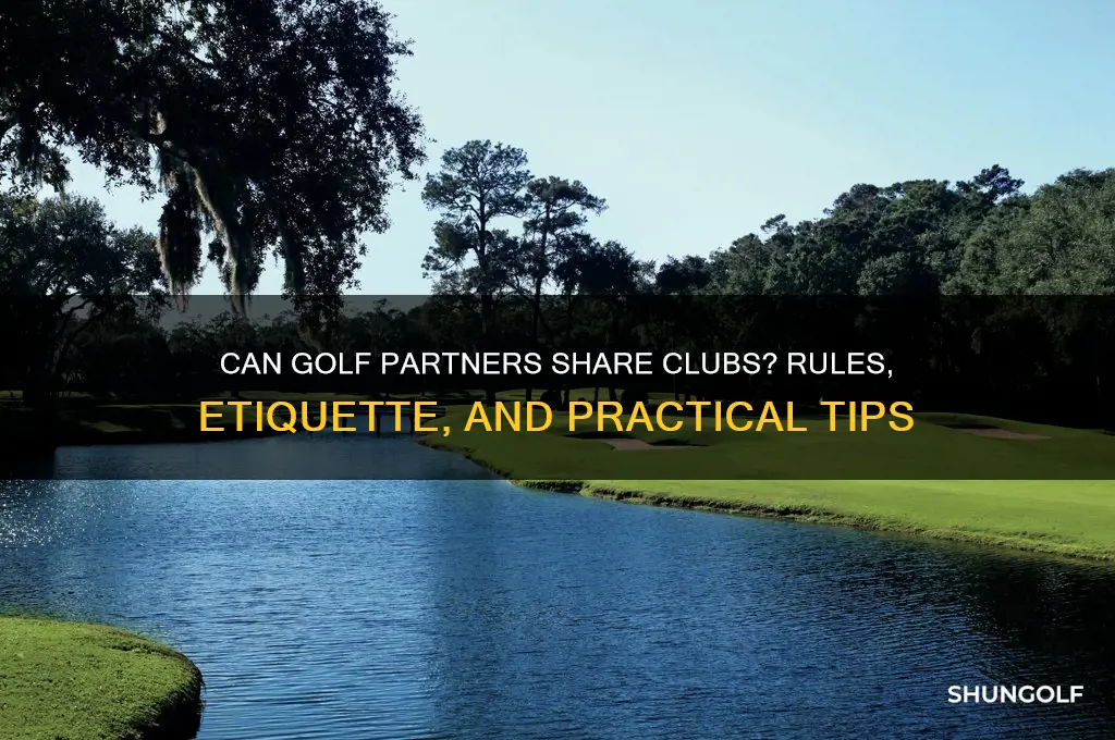 can golf partners share clubs