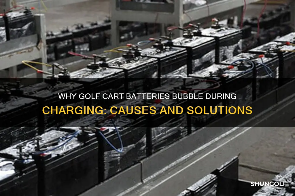 can hear my golf cart batteries bubble when charging