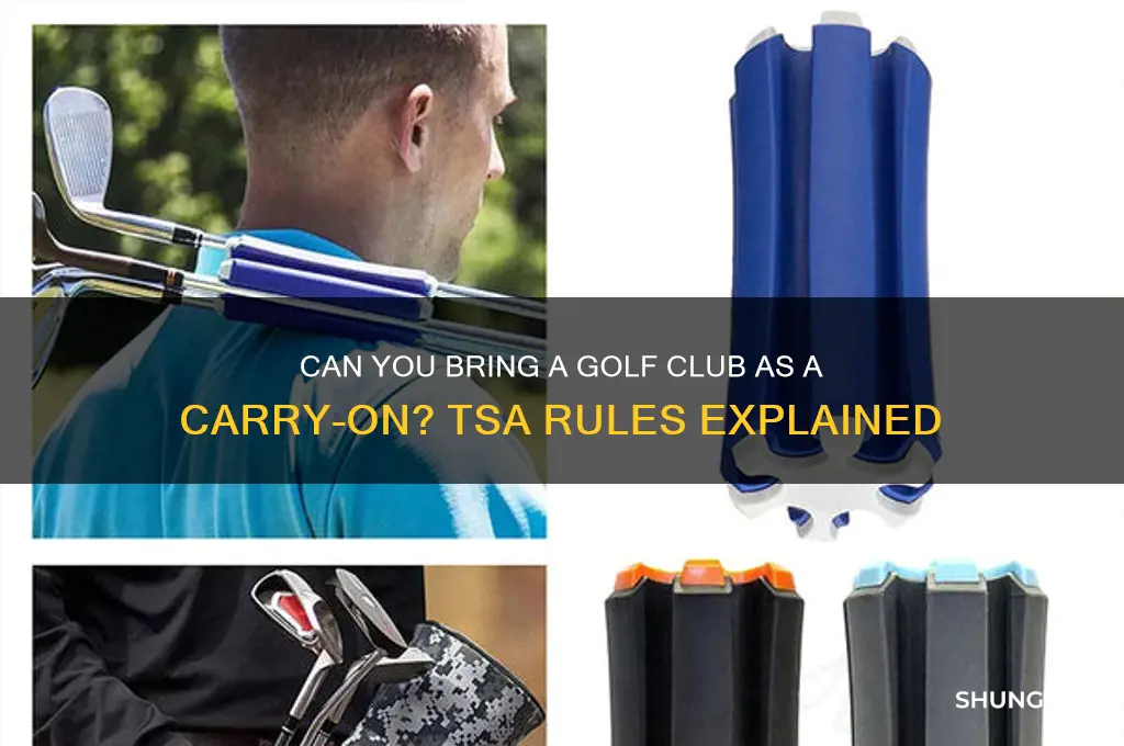 can i bring a golf club as a carry on