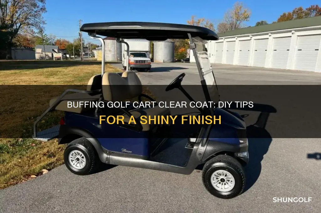 can i buff out clear coat on golf cart
