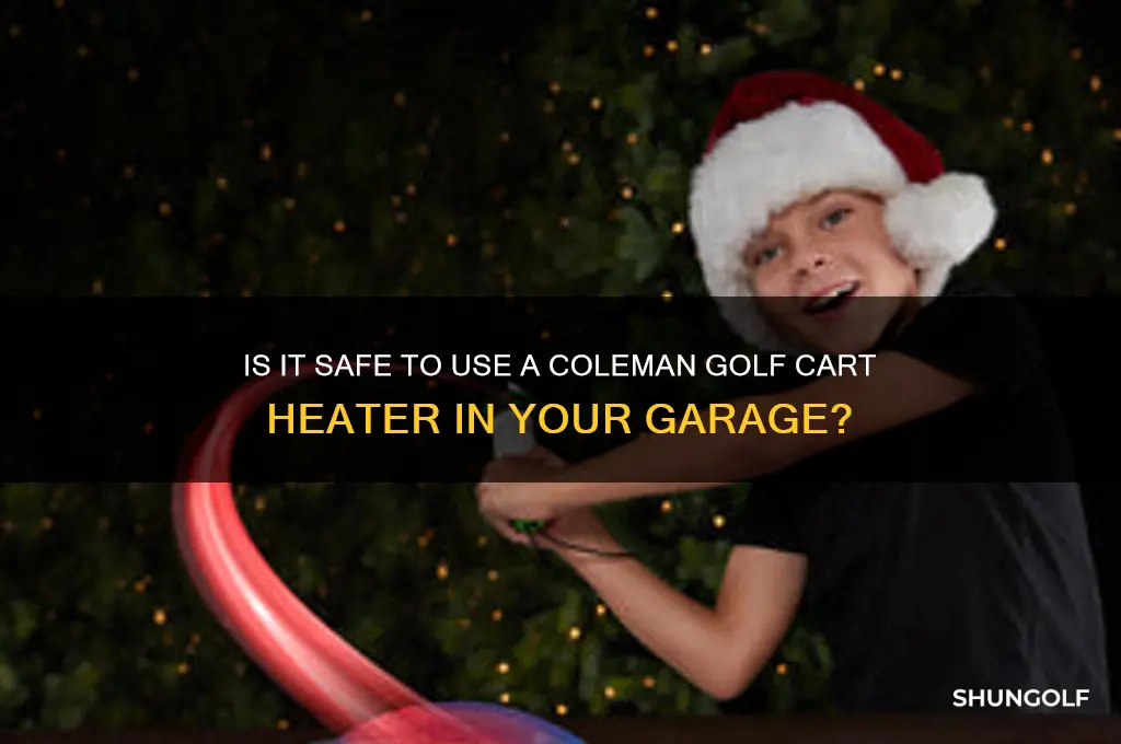 can i burn a coleman golf cart heater in garage