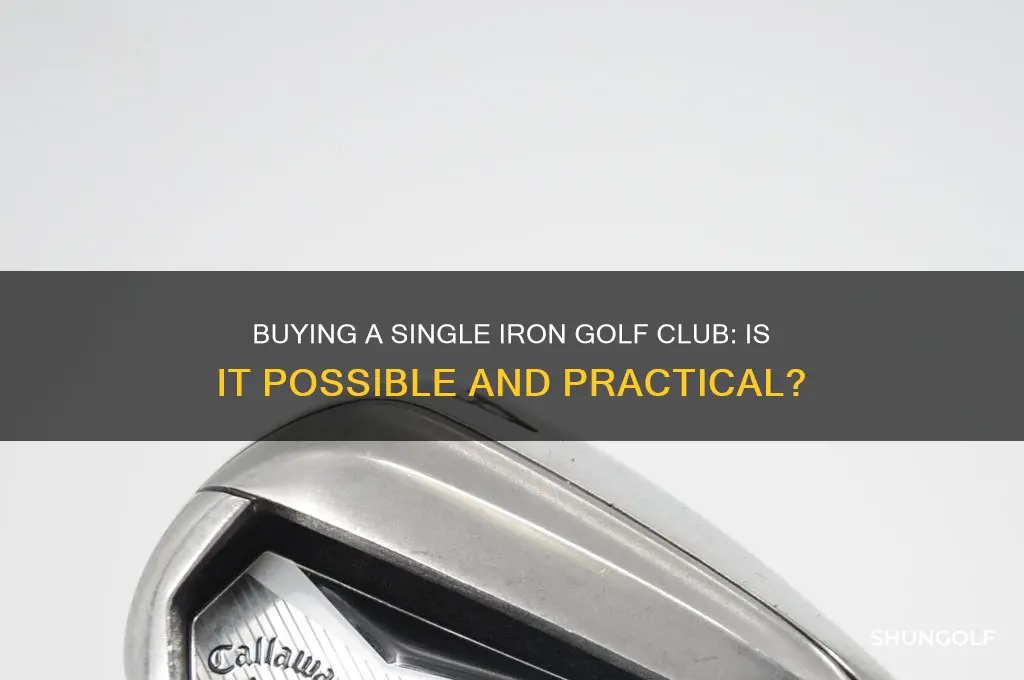 can i buy a single iron golf club