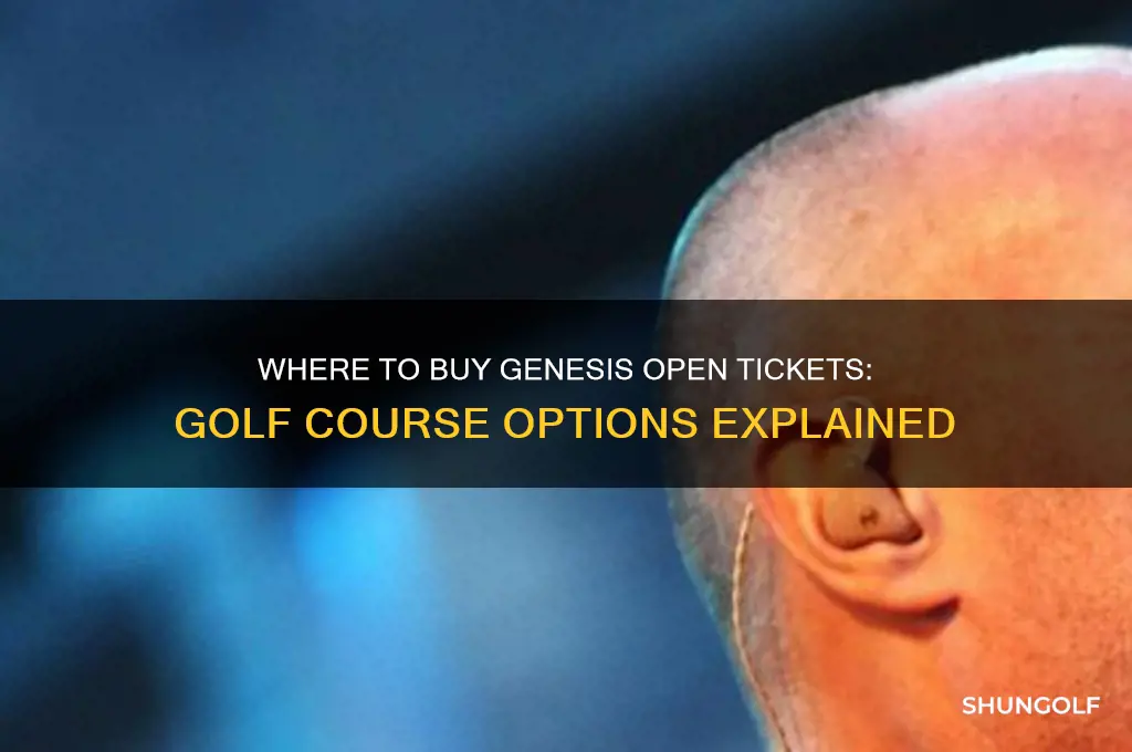 can i buy genesis open tickets at the golf course