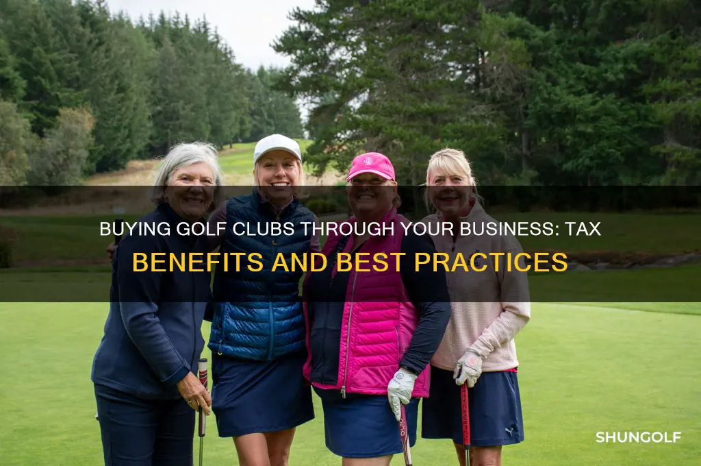 can i buy golf clubs through my business
