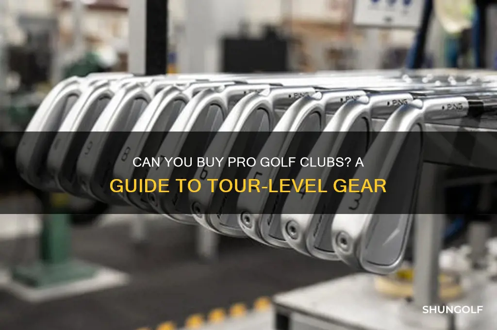 can i buy the golf clubs pros use