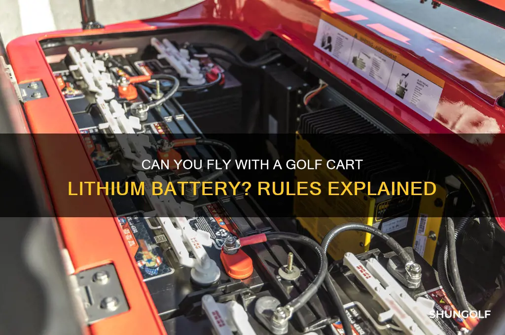 can i carry golf cart lithium battery on airplane