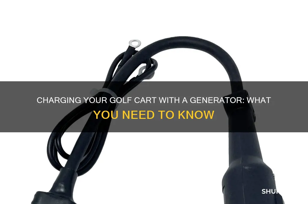 can i charge my golf cart using a generator