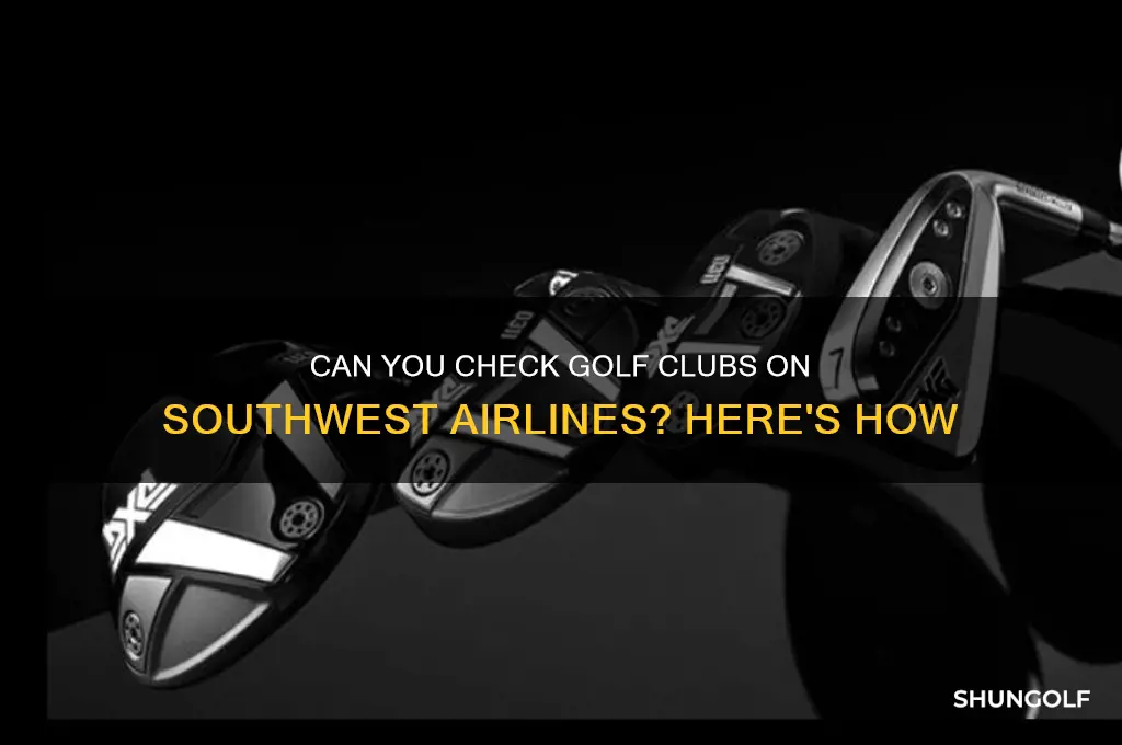 can i check golf clubs on southwest