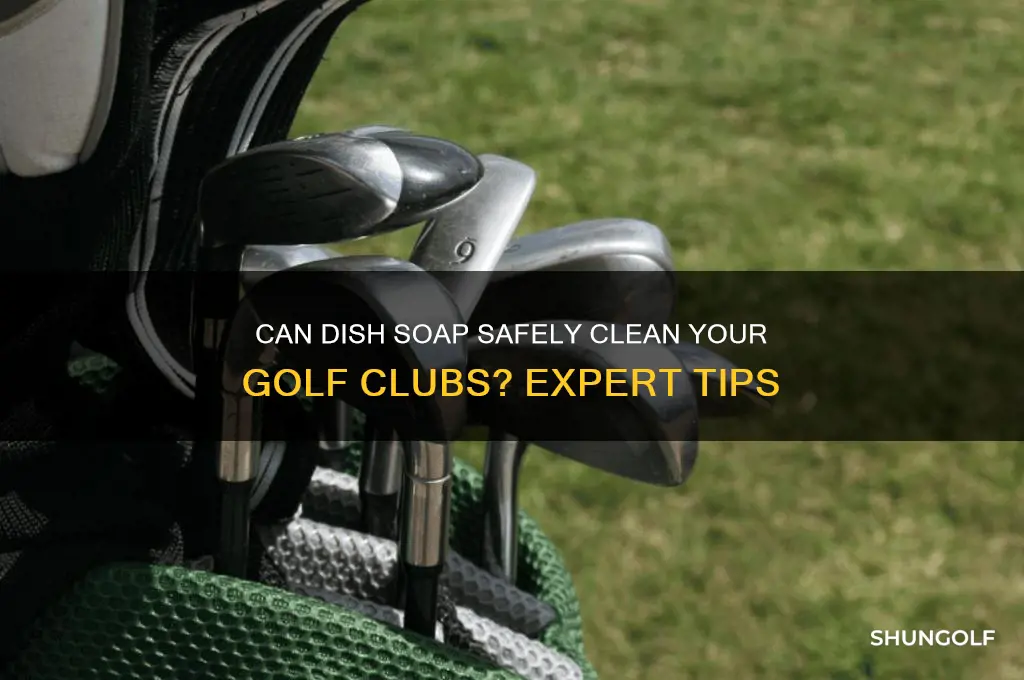 can i clean golf clubs with dish soap