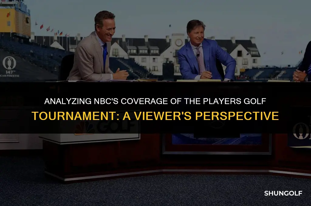 can i comment on nbc coverage of players golf tournament